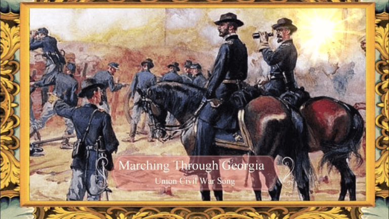 Singing ‘While we were marching through Georgia’ in Georgia